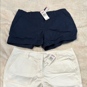 Women's Navy and White Shorts
